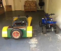 Rare barn find lotus 7 kids scale