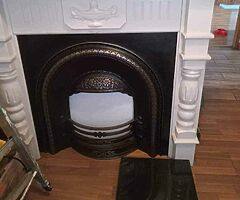 NEW FIREPLACE + SURROUND+ BLQCK MARBLE GRANNITE.....PM