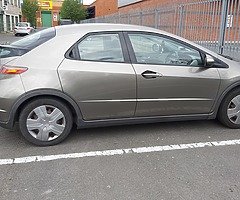 Honda civic 08 petrol 1.3 eco €280 tax per year 120 miles NCT July Tax June Good drive Easy pass NCT - Image 8/10