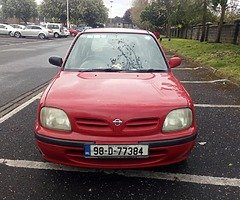 Red Nissan Micra