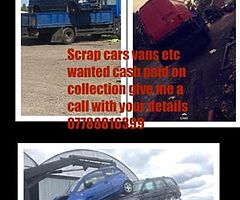 We buy scrap cars