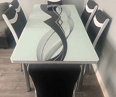 Brand New Turkish dining tables available for sale at low price with 4 and 6 chairs