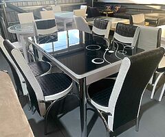 Brand New Turkish dining tables available for sale at low price with 4 and 6 chairs