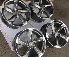 NEW 19” AUDI TTRS TWIST RS6C RS7 ALLOY WHEELS, delivery available tyre packages WhatsApp 07880705574