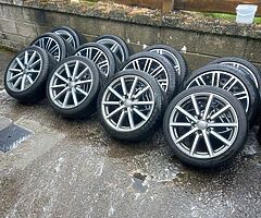 Audi a3,vw skoda 18inch genuine alloy wheels with tyres for sale