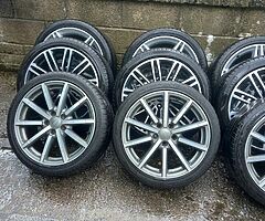 Audi a3,vw skoda 18inch genuine alloy wheels with tyres for sale - Image 3/7