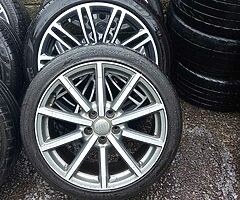 Audi a3,vw skoda 18inch genuine alloy wheels with tyres for sale - Image 6/7