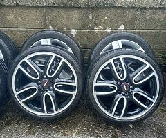 Mini Cooper 19inch genuine alloy wheels with good tyres for sale - Image 5/10