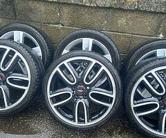 Mini Cooper 19inch genuine alloy wheels with good tyres for sale - Image 6/10