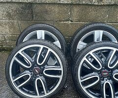 Mini Cooper 19inch genuine alloy wheels with good tyres for sale - Image 7/10