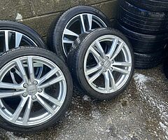 Audi a3,vw,skoda 18inch genuine alloy wheels with new tyres for sale fits on the Vw caddy van too - Image 5/10