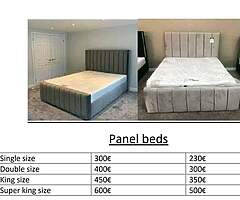 Brand new panel bed's 
Up for sale on 75% off
Grab up now 