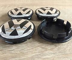 Volkswagen alloy wheel centre caps 65 MM