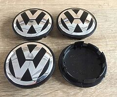 Volkswagen alloy wheel centre caps 65 MM