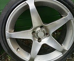 17 inch alloys 4 x 100 good condition