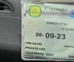 2008 Vw golf 1.9 tdi fresh test and long tax - Image 9/10