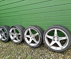 17 inch alloys 4 x 100 good condition - Image 5/5