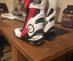 Alpinestars boots and back protector