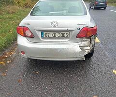 2007 TOYOTA COROLLA VVTI SLIGHT DAMAGE. - Image 9/9