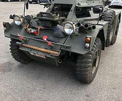 Armoured car, Ferret Damlier, with a Rolls Royce engine, former Belgian army,