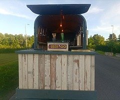 Mobile bar trailer horse box