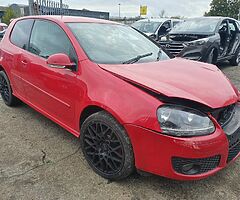 2007 VOLKSWAGEN GOLF GT 2.0TDI MANUAL FOR BREAKING ONLY!