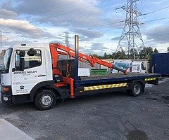 2000 Mercedes Atego Flatbed with Crane