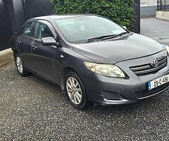 Toyota Corolla 1.4 diesel 2009 
Manual transmision 
FRESH NCT 03 /23 
LOW MILEAGE 185 000 KM 
TAX UN