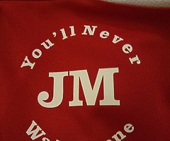 YNWA you'll never walk alone Liverpool Tribute half zip - choose your initials