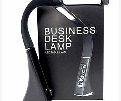 Creative Led Business Desk Lamp Dimming Touch Leather Texture Folding Reading Table Lamp With Alarm - Image 7/10