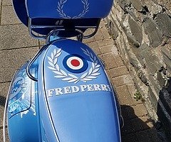 **FOR SALE**
2018 AJS MODENA 125cc MOD STYLE (peeky blinders themed) SCOOTER WITH ONLY 700 MILES! L - Image 6/7