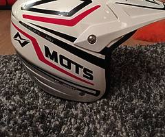 Mots trials helmet as new condition size m Bangor 07980626936 - Image 4/5