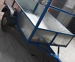 7by4 galvanised steel trailer