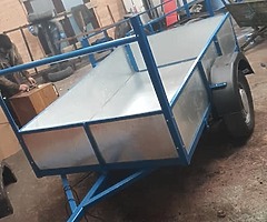 7by4 galvanised steel trailer