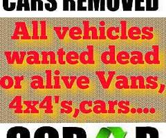 Scrap cars vans wantsd