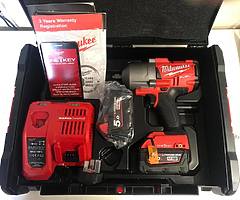 Milwaukee 1/2” 5 amp Cordless Impact nut gun