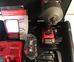 Milwaukee 1/2” 5 amp Cordless Impact nut gun