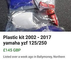 Yamaha plastics kit