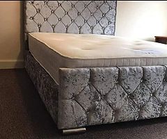 Luxury Cushed velvet Bed frame - Image 1/3