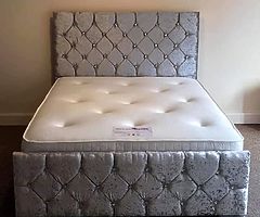 Luxury Cushed velvet Bed frame