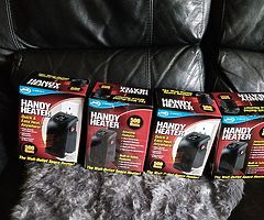 Handy heaters brand new never used