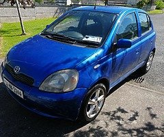 Toyota yaris 02 needs test clean car driving well just don't have time to test it manual 1 liter pet