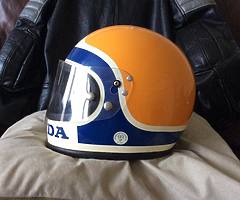 RARE RETRO HONDA MOTORBIKE HELMET -JACKET £125 each ovno - Image 4/11