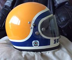 RARE RETRO HONDA MOTORBIKE HELMET -JACKET £125 each ovno - Image 6/11