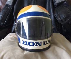 RARE RETRO HONDA MOTORBIKE HELMET -JACKET £125 each ovno - Image 9/11