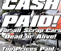 Scrap cars vans jeeps ect wanted top prices paid