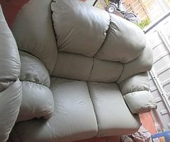 leather sofa  1 two seater 1 single