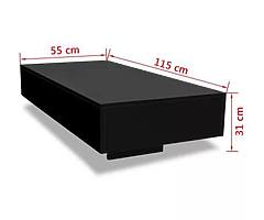 Coffee Table Modern Gloss Black - FREE DElIVERY