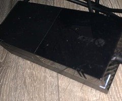 Xbox one fully working good condition, controller has no back, comes with gaming earphones