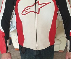 Alpinestars leather jacket size 52 speedhump